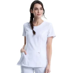 Infinity Scrub Tops*Women's Round Neck Scrub Top