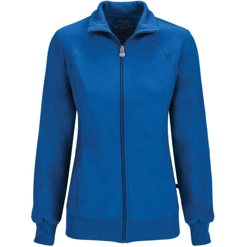 Infinity Lab Coats & Jackets*Women's Zip-Front Warm-Up Scrub Jacket