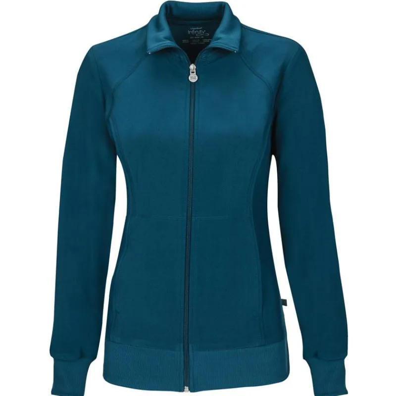 Infinity Lab Coats & Jackets*Women's Zip-Front Warm-Up Scrub Jacket