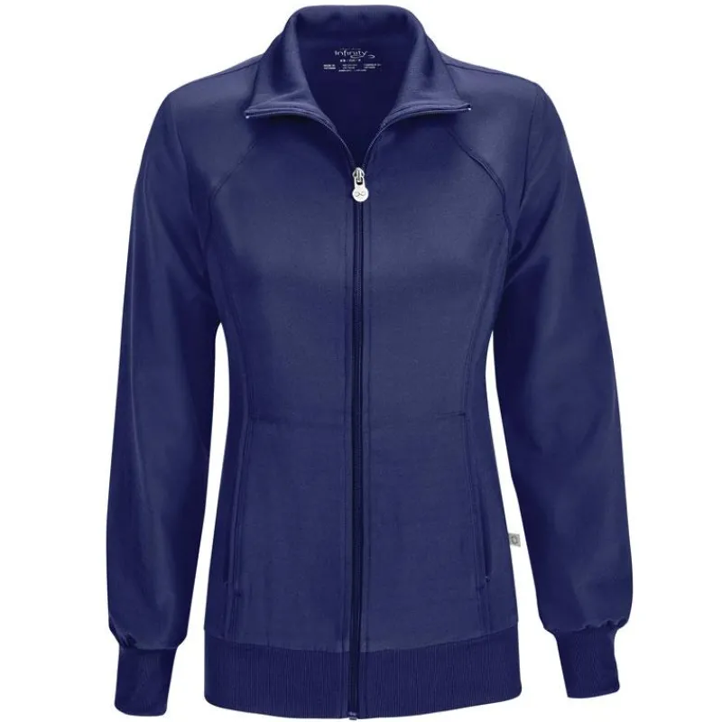 Infinity Lab Coats & Jackets*Women's Zip-Front Warm-Up Scrub Jacket