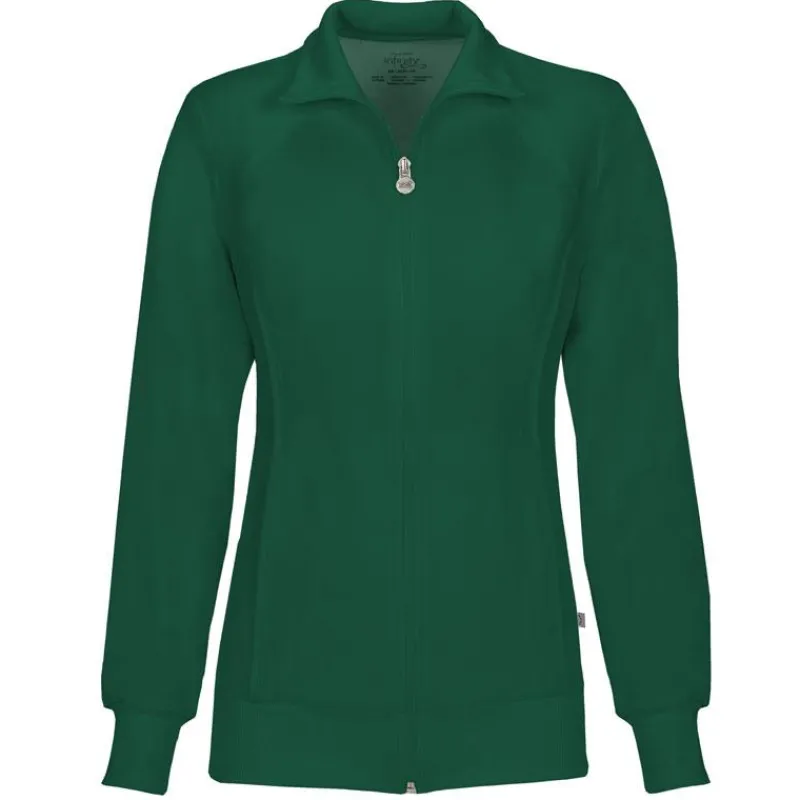 Infinity Lab Coats & Jackets*Women's Zip-Front Warm-Up Scrub Jacket