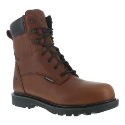 Iron Age Non-Steel Safety Toe | Work Boots*Men's 8" Hauler Composite Toe Waterproof Work Boot Brown