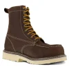 Iron Age Non-Slip Boots | Non-Steel Safety Toe*Men's 8" Solidifier Waterproof Composite Toe Work Boot Brown