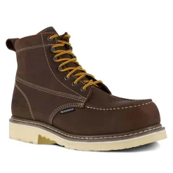 Iron Age Non-Slip Boots | Non-Steel Safety Toe*Men's 6" Solidifier Waterproof Composite Toe Work Boot Brown