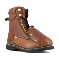 Iron Age Non-Slip Boots | Met Guard*Men's Groundbreaker 8" Steel Toe Met Guard Work Boot Brown