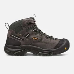 KEEN Utility Non-Slip Shoes | Athletic*Men's Braddock Steel Toe Mid Athletic Work Shoe Cascade Brown/tawny Olive