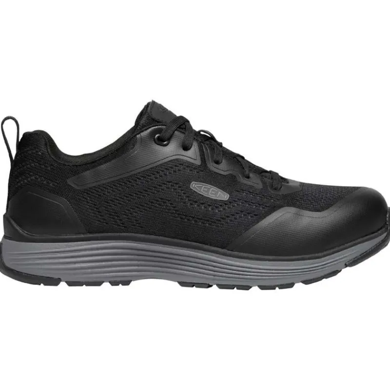 KEEN Utility Non-Slip Shoes | Athletic*Men's Sparta II ESD Aluminum Toe Athletic Work Oxford Steel Gray / Black