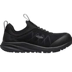 KEEN Utility Athletic | Non-Slip Shoes*Men's Vista Energy Shift ESD Carbon-Fiber Toe Athletic Work Shoe Black / Black
