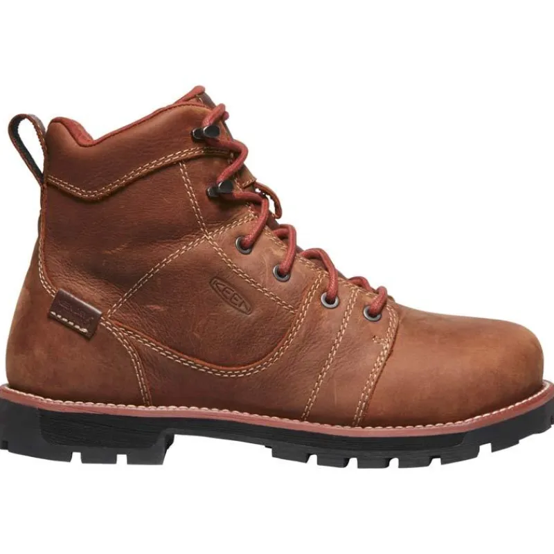 KEEN Utility Non-Slip Boots | Work Boots*Women's Seattle 6" Waterproof Aluminum Toe Work Boot Gingerbread/black