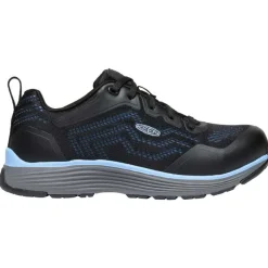 KEEN Utility Non-Slip Shoes | Athletic*Women's Sparta II Aluminum Toe Athletic Work Oxford Airy Blue/black