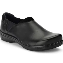 Klogs Non-Slip Shoes | Footwear*Men's Raven Leather Slip-On Black Full Grain