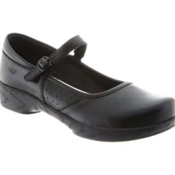 Klogs Non-Slip Shoes | Footwear*Women's Ace Leather Mary Jane Black Full Grain