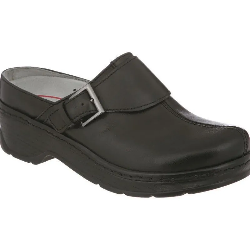 Klogs Non-Slip Healthcare | Non-Slip Healthcare*Women's Austin Buckle Clog Black Smooth