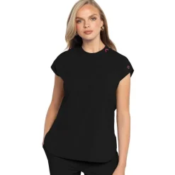 Med Couture Amp Scrub Tops*Women's Round Neck Tuckable Scrub Top