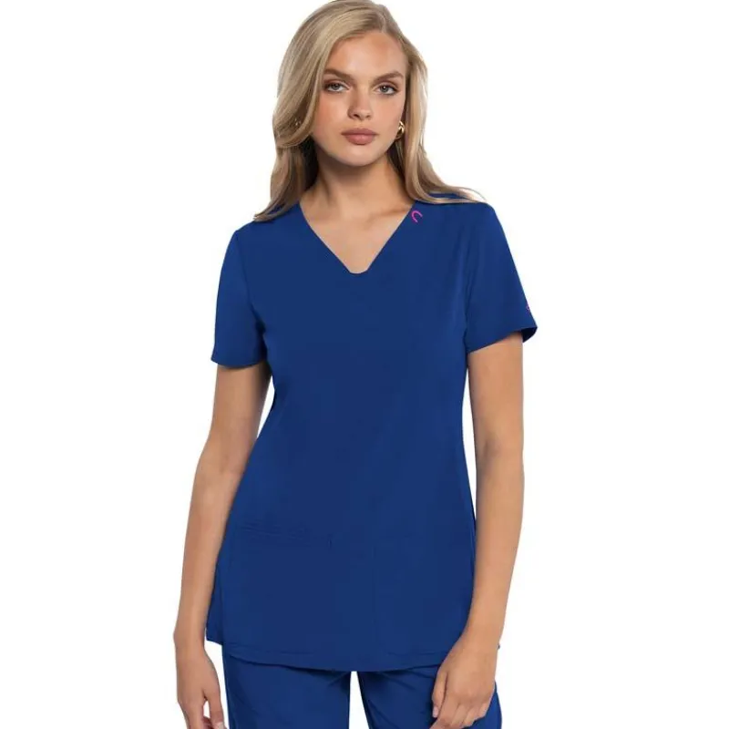 Med Couture Amp Scrub Tops*Women's Shaped V-neck Scrub Top