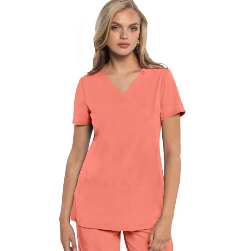 Med Couture Amp Scrub Tops*Women's Shaped V-neck Scrub Top