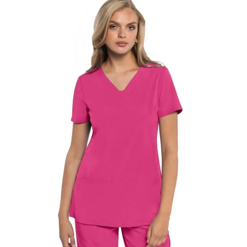 Med Couture Amp Scrub Tops*Women's Shaped V-neck Scrub Top