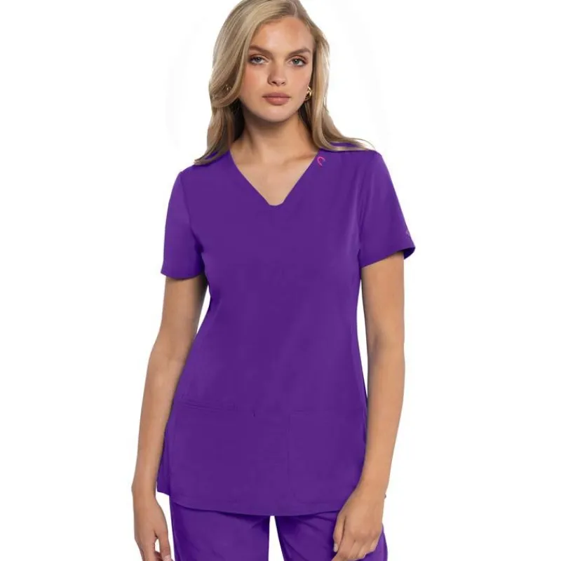 Med Couture Amp Scrub Tops*Women's Shaped V-neck Scrub Top