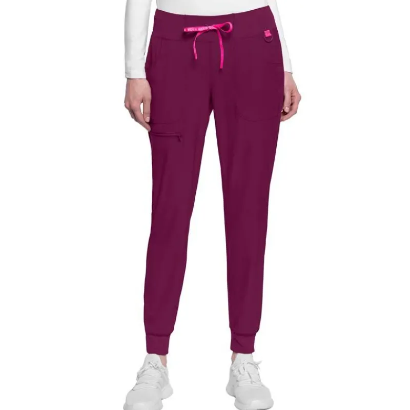 Med Couture Amp Scrub Pants*Women's Zip Cargo Pocket Jogger Scrub Pant