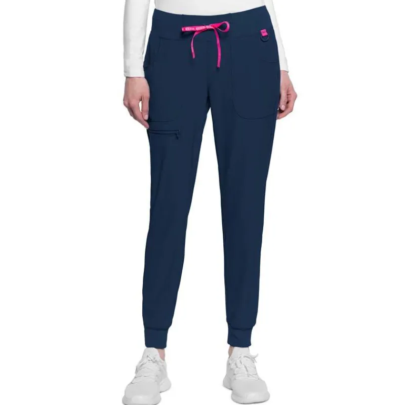 Med Couture Amp Scrub Pants*Women's Zip Cargo Pocket Jogger Scrub Pant