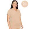 Med Couture Touch Scrub Tops*Women's V-Neck Shirttail Scrub Top