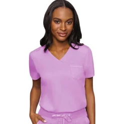Med Couture Touch Scrub Tops*Women's V-Neck Tuck-In Scrub Top