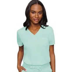 Med Couture Touch Scrub Tops*Women's V-Neck Tuck-In Scrub Top