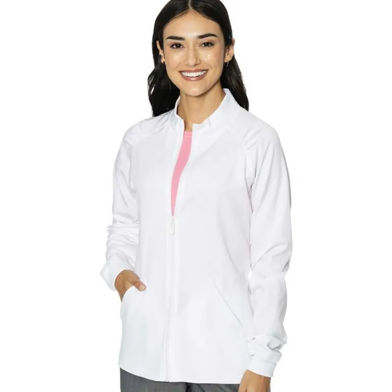 Med Couture Touch Lab Coats & Jackets*Women's Raglan Warm-Up Scrub Jacket