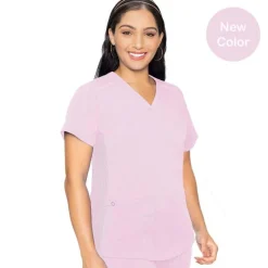 Med Couture Touch Scrub Tops*Women's V-Neck Shirttail Scrub Top