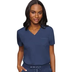 Med Couture Touch Scrub Tops*Women's V-Neck Tuck-In Scrub Top