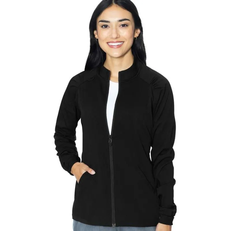 Med Couture Touch Lab Coats & Jackets*Women's Raglan Warm-Up Scrub Jacket