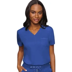 Med Couture Touch Scrub Tops*Women's V-Neck Tuck-In Scrub Top