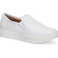 Nursemates Footwear | Non-Slip Healthcare*Women's Adela Twin Gore Slip On White