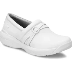 Nursemates Footwear | Non-Slip Healthcare*Women's Ceri Leather Slip On White