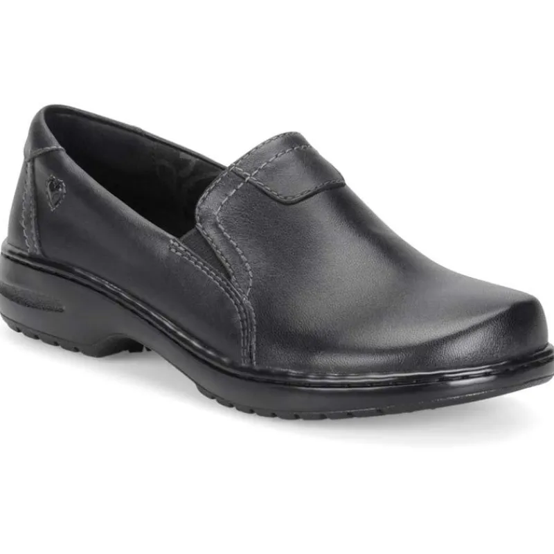 Nursemates Non-Slip Shoes | Footwear*Women's Meredith Leather Slip On Black