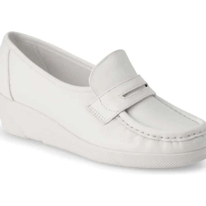 Nursemates Slip Ons | Slip Ons*Women's Pennie Loafer Step In White