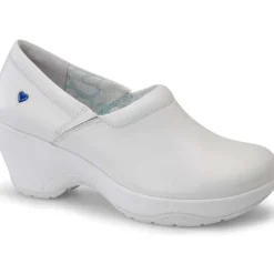 Nursemates Non-Slip Healthcare | Non-Slip Healthcare*Women's Smooth Bryar Slip On Shoes White