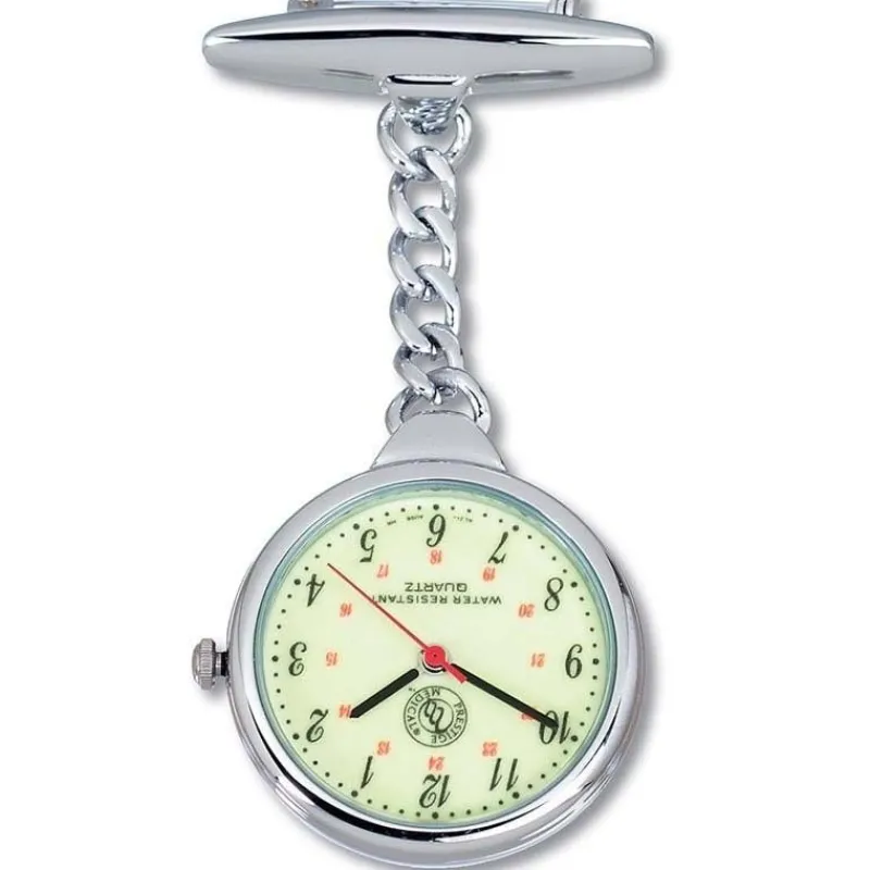 Prestige Medical Watches*Glow Lapel Watch Chrome