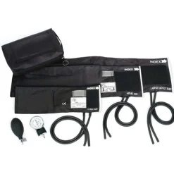 Prestige Blood Pressure Devices*3-In-1 Aneroid Sphygmomanometer Set with Carry Case Black