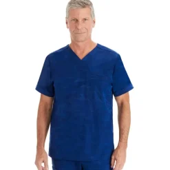 Healing Hands Scrub Tops*Purple Label by Camo Men's Jack V-Neck Scrub Top