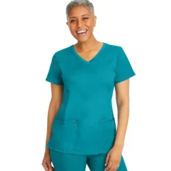 Healing Hands Scrub Tops*Purple Label by Women's Juliet V-Neck Scrub Top