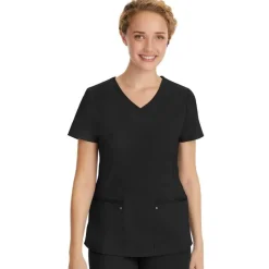 Healing Hands Scrub Tops*Purple Label by Women's Juliet V-Neck Scrub Top