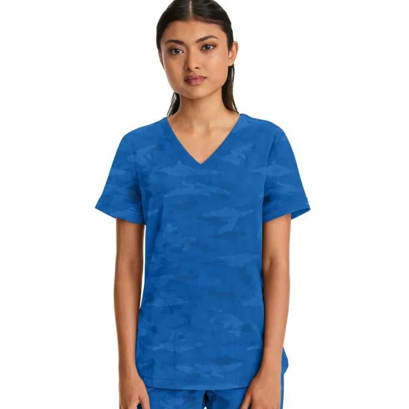 Healing Hands Scrub Tops*Purple Label by Camo Women's Joy V-Neck Scrub Top