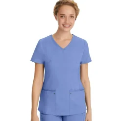 Healing Hands Scrub Tops*Purple Label by Women's Juliet V-Neck Scrub Top