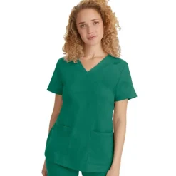 Healing Hands Scrub Tops*Purple Label by Women's Jill V-Neck Scrub Top