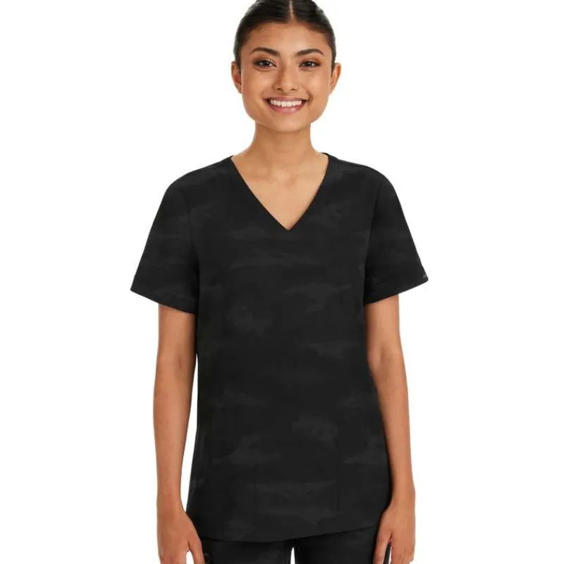 Healing Hands Scrub Tops*Purple Label by Camo Women's Joy V-Neck Scrub Top
