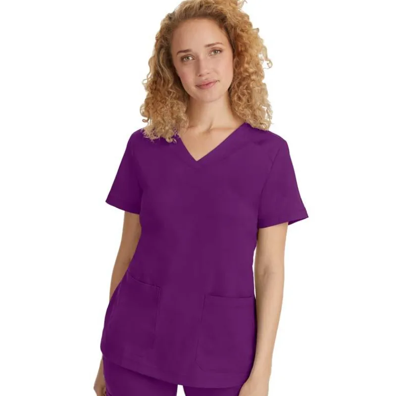 Healing Hands Scrub Tops*Purple Label by Women's Jill V-Neck Scrub Top