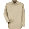 Red Kap Work Shirts*Men's Long Sleeve Specialized Pocketless Work Shirt