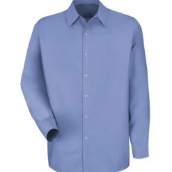 Red Kap Work Shirts*Men's Long Sleeve Specialized Pocketless Work Shirt