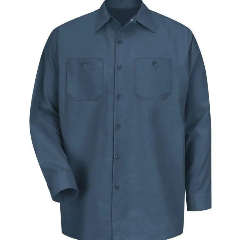 Red Kap Work Shirts*Men's Long Sleeve Industrial Work Shirt